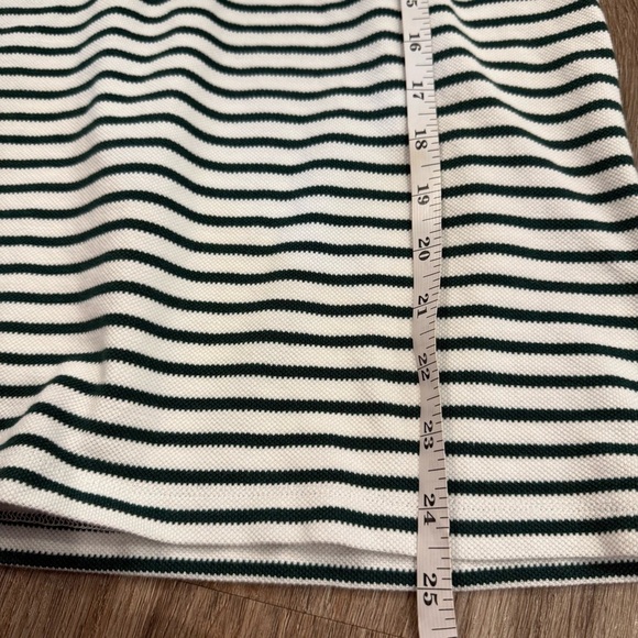 Purificacion Garcia Polo Shirt Men’s Sz L Green Stripes Logo Preppy Old Money - Picture 7 of 8